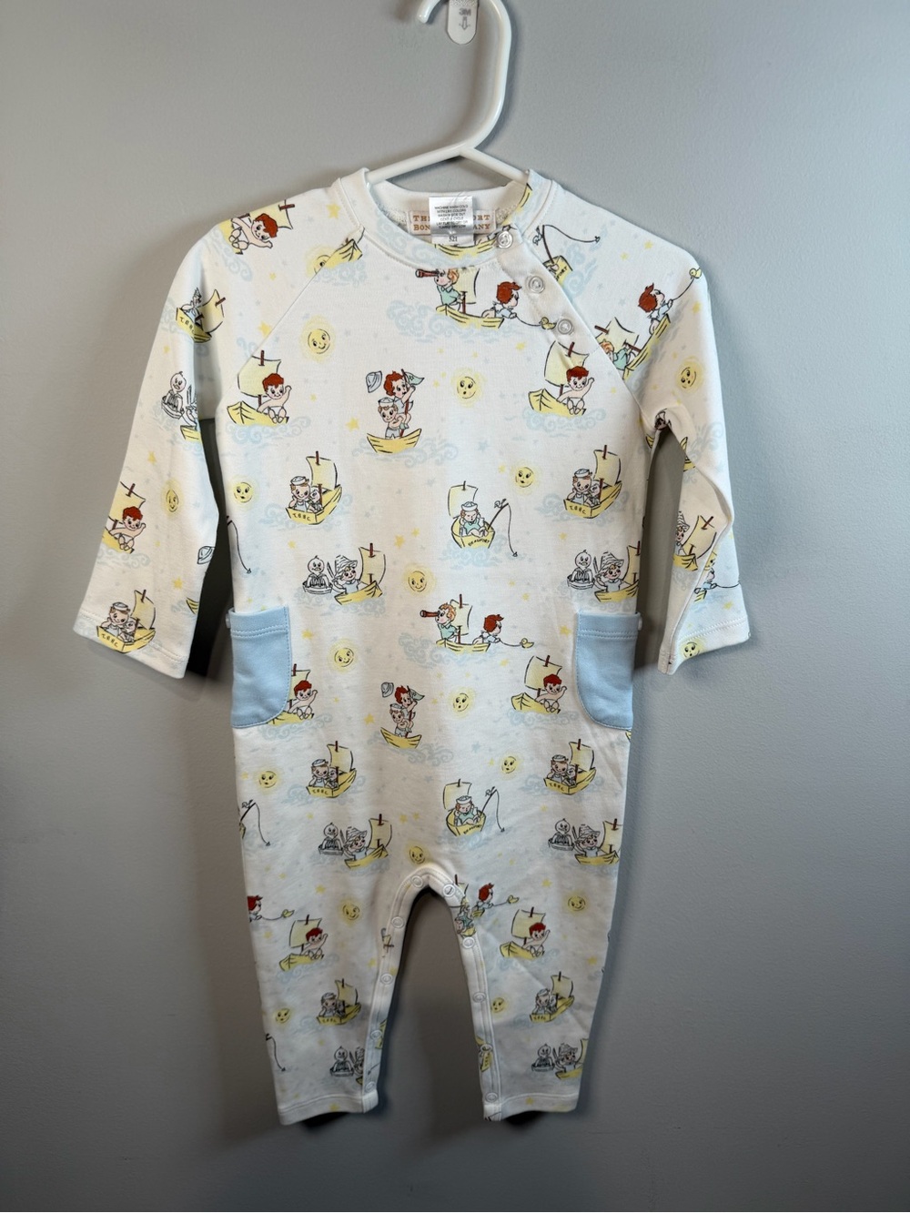 The Beaufort Bonnet Company Rayburn Romper - S.S. Beaufort Size 12-18m NWT